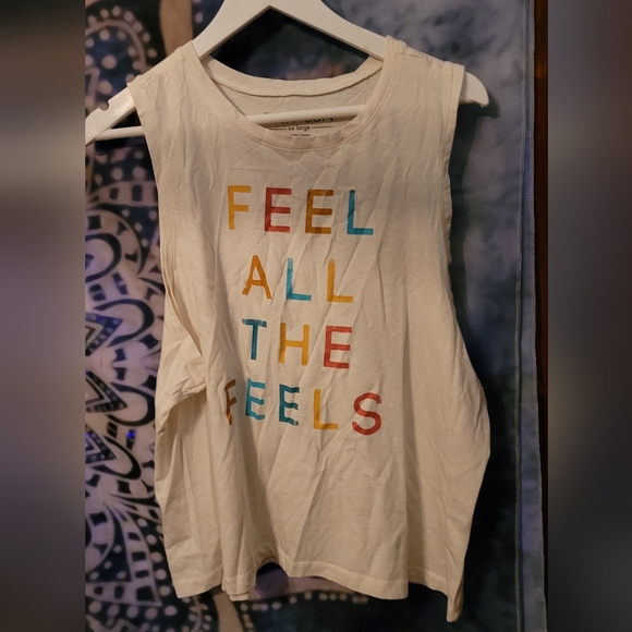 Ladies fifth sun feel all the feels muscle tank - light loungewear tank - Picture 4 of 5